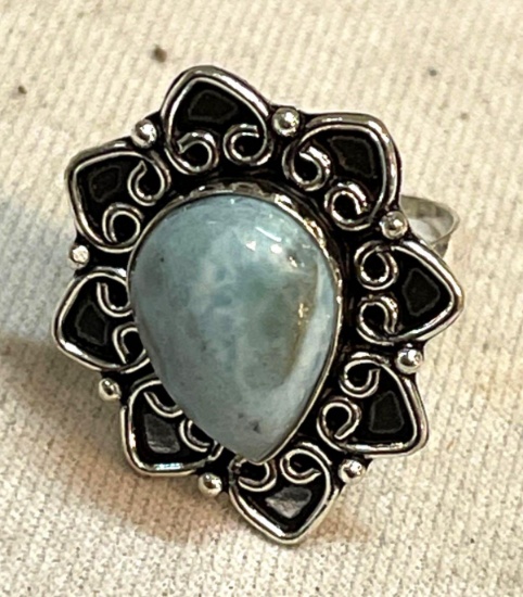 Larimar Ring Size 9