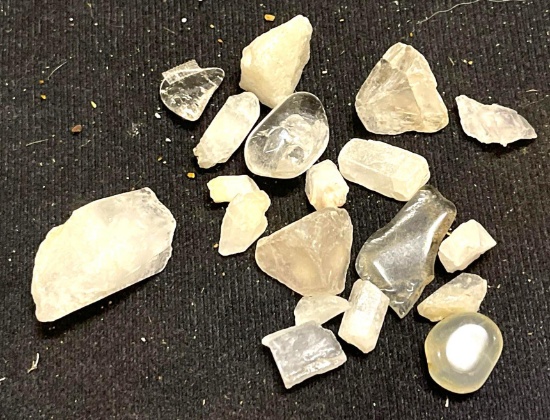 451 cts Raw and Polished Quartz Crystal- Ready for Jewelry Making