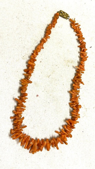 Mediterranean Coral Necklace Needs New Clasp