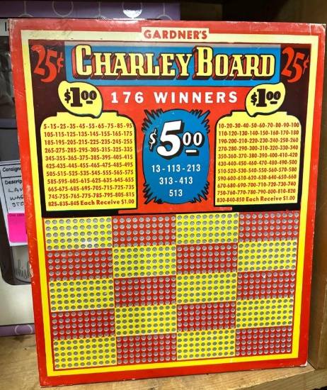 1940's Punch Board - Unused like New but old - Payout up to $5 about $99 today Scarce