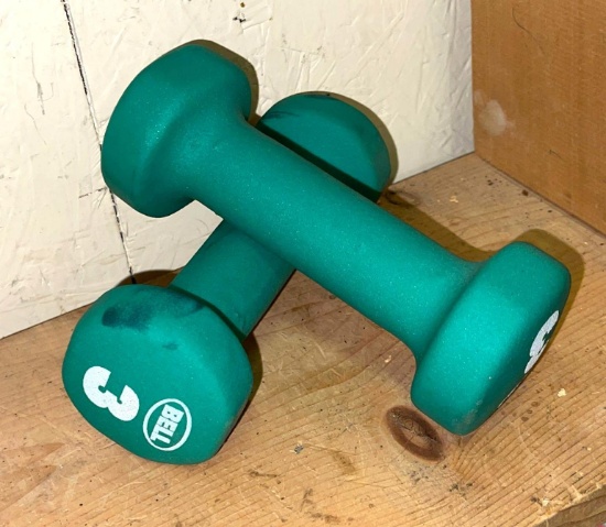 Pair of Bell 3lb Free Weights