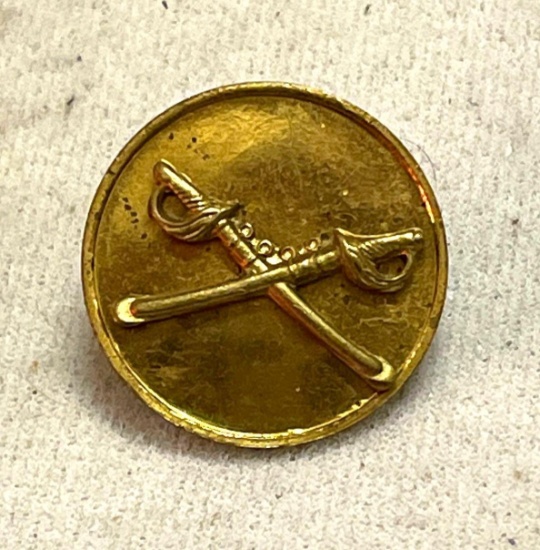 US Army Calvary Enlisted Branch Collar insignia Device J.R. Gaunt Ny English Made `