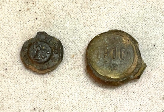 Lead Seal for Sealing Liquids Russian Dated 1792 Lead Seal from Russia Date 1910- Rare