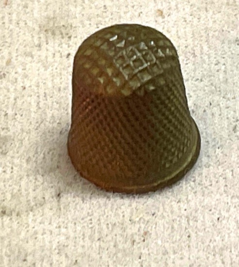 Revolutionary War ERA Thimble Found at Red Bank Battlefield, NJ in 2009