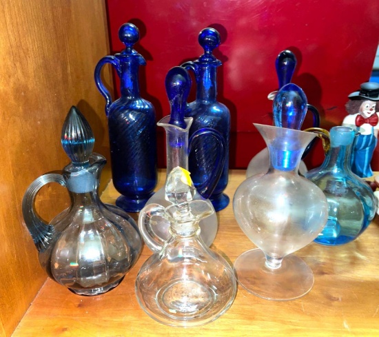 Lot of Glass condiment dispensers