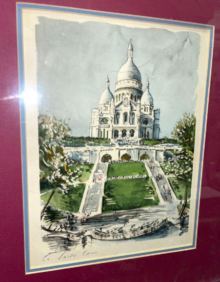Framed Water Color Picture 16" x14"
