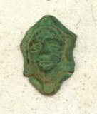 Face of Roman God An Applique to Be Inlaid Into Furniture or jewlery Box