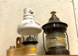 Vintage Oil Lamp and Vintage Music Box