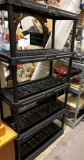 6ft Tall Plastic Shop Shelf