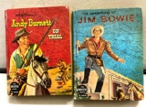 Two Big Little Books Jim Bowie and Andy Burnett on Trail
