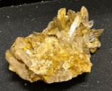Clear quartz Crystal Slightly Cleaned to Finish Cover w/ Muritic Acid for 24 Hours.