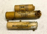 Three Winchester Contains of lead and Steel Air Rifle Shot- Late 19th Cent