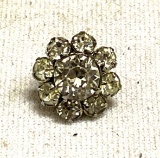 White Vintage Tiny rhinestone Brooch