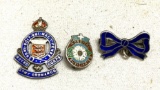 3 Sterling Silver Service Pins