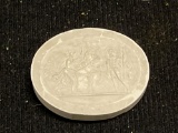 Rare Plaster Intaglio Cameo made by Famous Engraver Pietro Paoletti 1801-1847