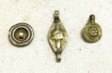 Incredible Find- 3 Pendants from Late Medieval Times 1250 AD to 1500 Near Eastern Floral Images
