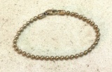Sterling Silver Chain Bracelet Marked 925 Milor