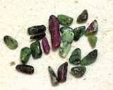 Natural Rubies From Zoisite Rocks Found in the Tanzania Also Known as Anyolite a Comb of 2 minerals