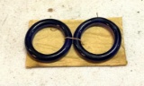 Cobalt Glass Rings Made at Veneto Region on Murano Island Italy- Dates from 1920-1930 Very Rare