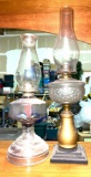 2 Vintage Oil Lamps