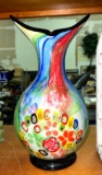 Heavy Blown Glass Vase -14