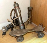 Vintage Winchester Collectibles- Flash light w/ extended Light, Flash light and Single Skate