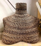 Vintage Wicker Display Bust