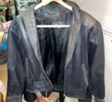 Vera Pella Italian Leather Coat size 40