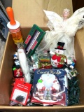 Lot of Christmas Deco- Lights, Angel, Candle Holder etc