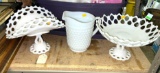 Lot of Milk Glass