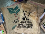 7 Burlap Bags