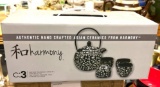 New Harmony Asian Ceramic Tea Pot and Cup set