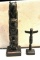 Two Black Tlingit Indian Totem Pole 1- is 3.5