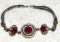 Turkish Sterling Silver and Ruby Bracelet
