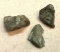 3 Large Blue Sapphires as Found in Nature Rough shapes 401.50 TCW