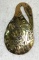 Native Jewelry Tlingit Carved Brass Pendant- Cormorant signed artist is Known for Bold style