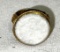 Ottoman Empire Era seal ring Intangelo Carved white agate set in Elaborate Bronze size 8