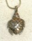 Sterling Silver Turtle Pendant strung on sterling Chain- Turtle not marked but tested