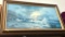 Framed Ocean Painting Signed 53