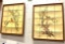 Pair of Japanese Bird Tiles wall Hangings