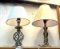 2 Chrome Table Lamps