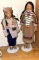 Pair of Native Indian Dolls- Life Like- Top Quality