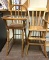 2 Vintage Wood Doll High Chairs