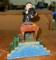 Vintage Cast Iron Magic trick Coin Bank
