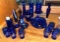 Lot of Blue Glassware