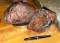 2 Good Sizes Pieces of Brown Obsidian