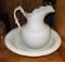 Pitcher and Bowl Set- Has a Crack but been repaired