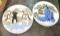 2 Large Oriental Plates