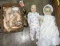 Old Baby Doll, Porcelain Doll, Porcelain doll parts and Wigs