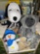 Box full of Stuffed Animals - Including Halloween Snoopy